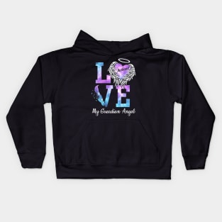 Love Husband My Guardian Angel Kids Hoodie